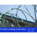 Cbt65 Peinture en poudre Couleurs Concertina Razor Barbed Wire